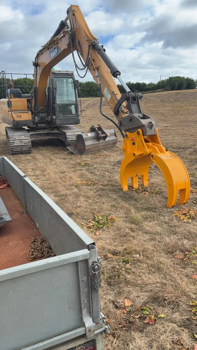 Unused 13t 5 finger hydraulic grab 65mm pin - Image 3