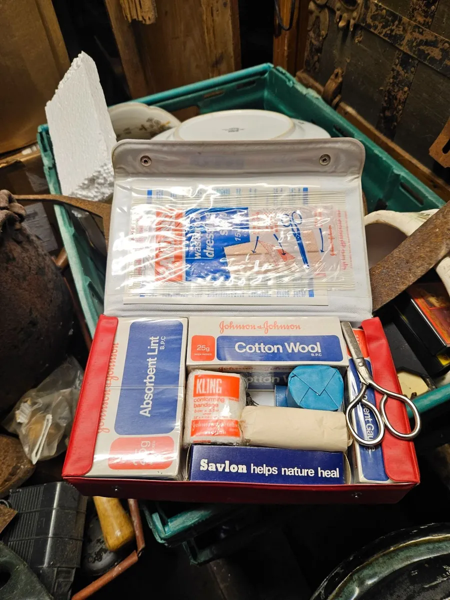 Vintage Johnson and Johnson First Aid Kit - Image 1