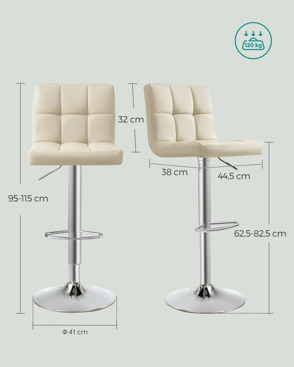 2 x new sand beige stools - FREE DELIVERY - Image 3