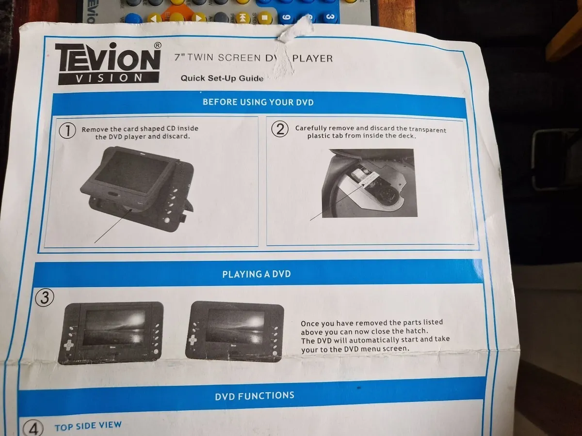 Tevion Twin Car DVD Players, Accessories, Manual - Image 4