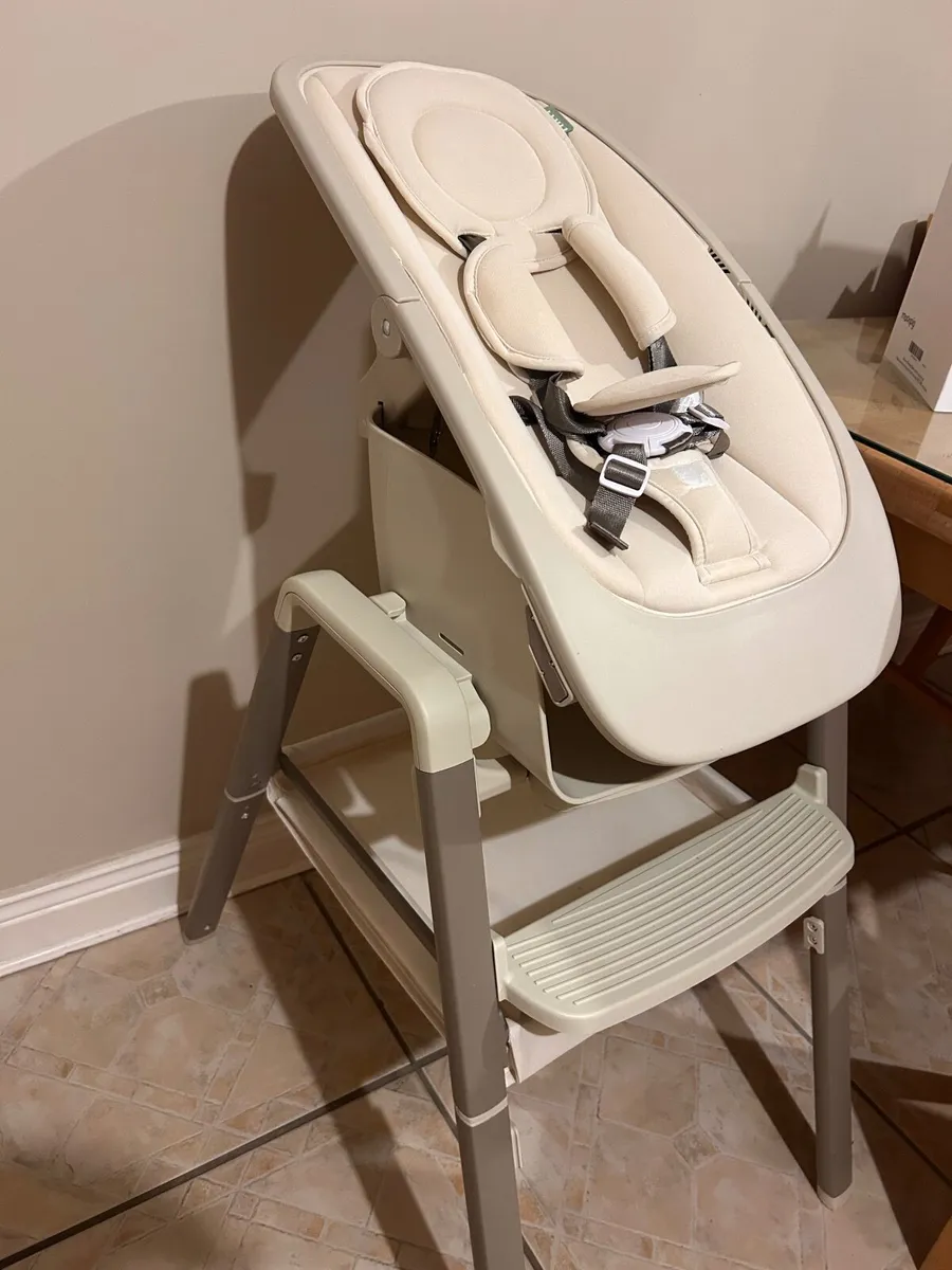 Tutti Bambino High Chair & Rocker - Cream - Image 3