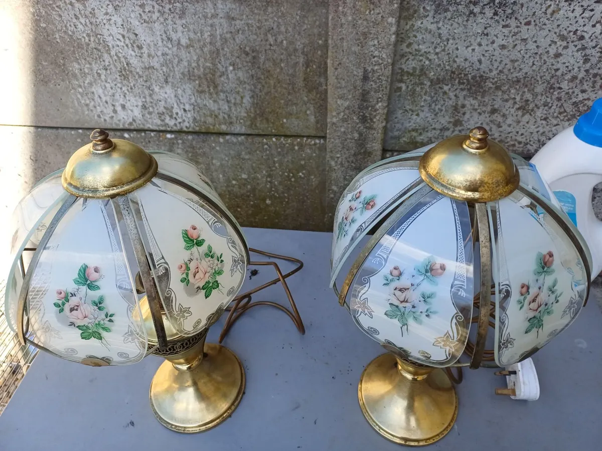 Vintage Brass Table Lamps - Image 4