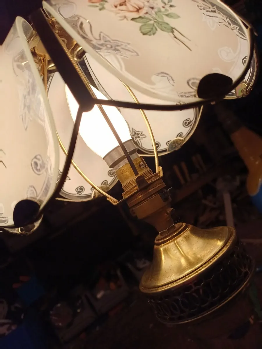 Vintage Brass Table Lamps - Image 3