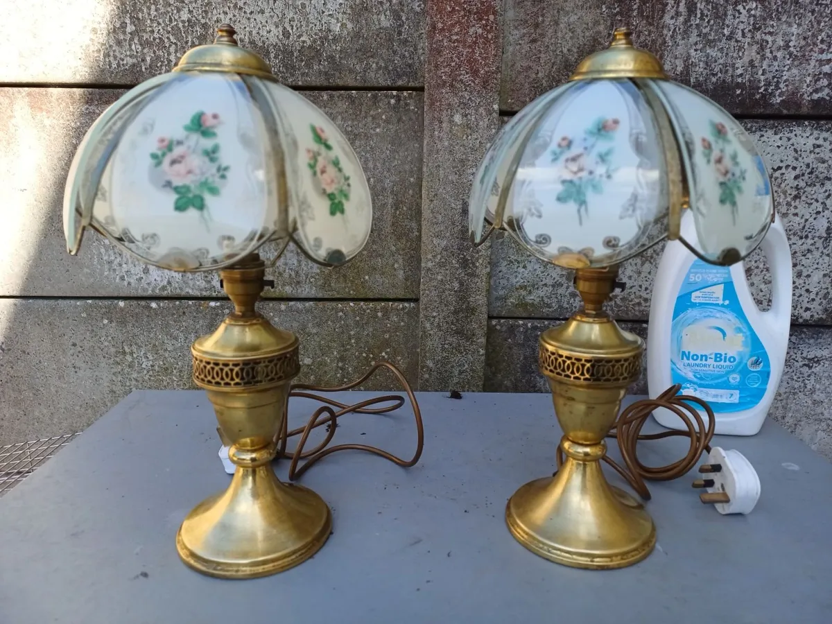 Vintage Brass Table Lamps - Image 2