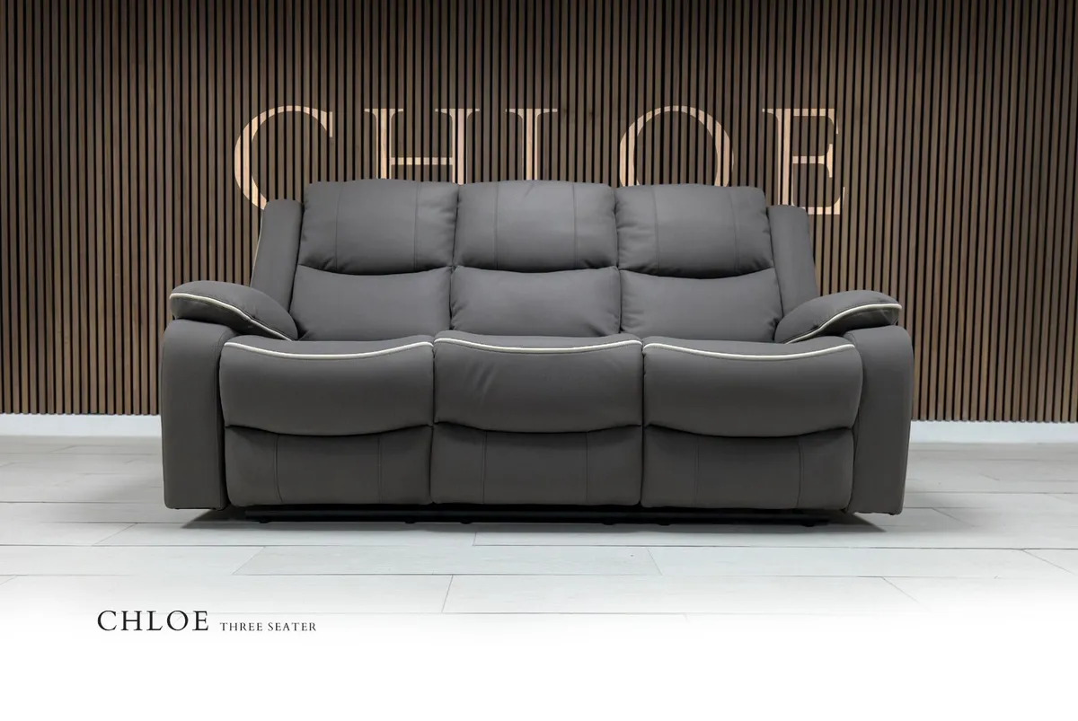 Chloe 3+1+1 Seater Micro Fabric Recliner Sofas - Image 2