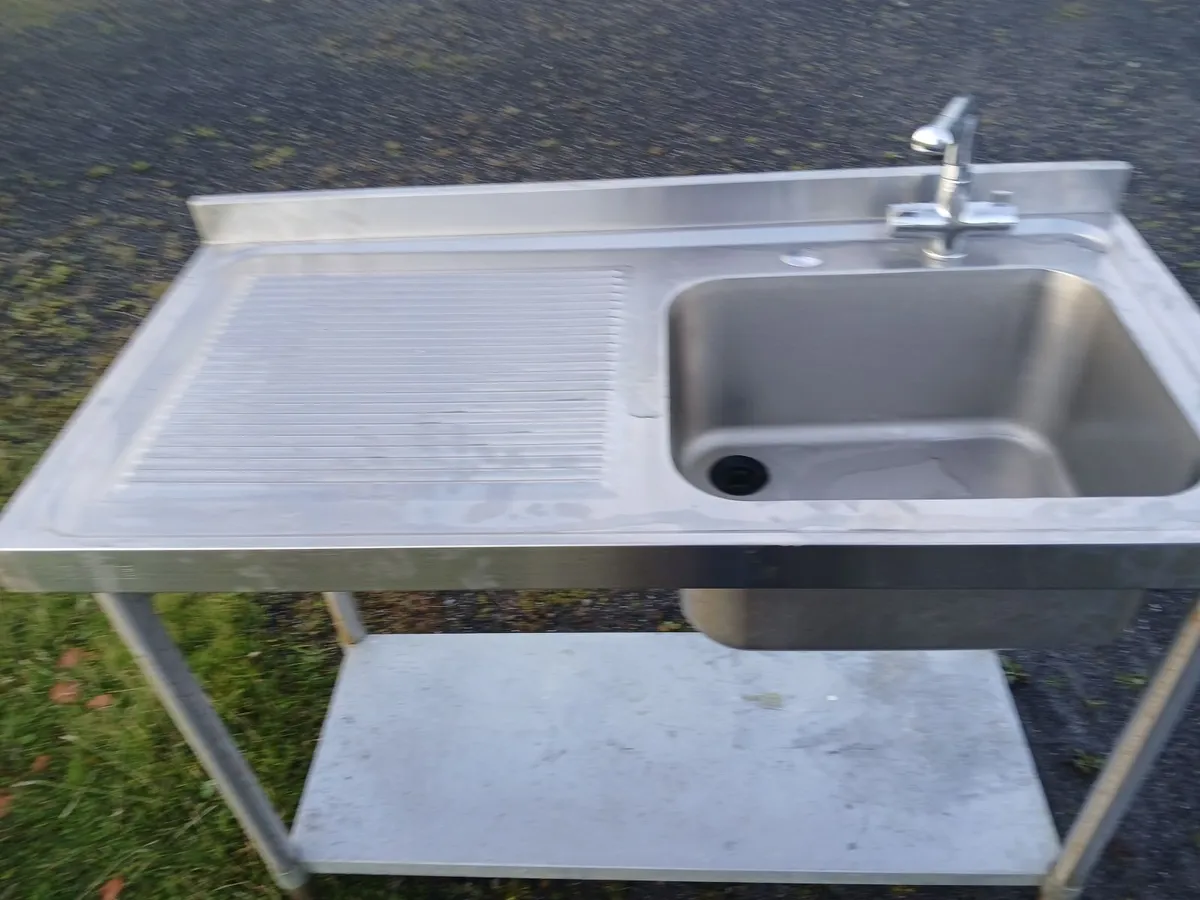 Staneless steel cabbinet sink unit complete - Image 1