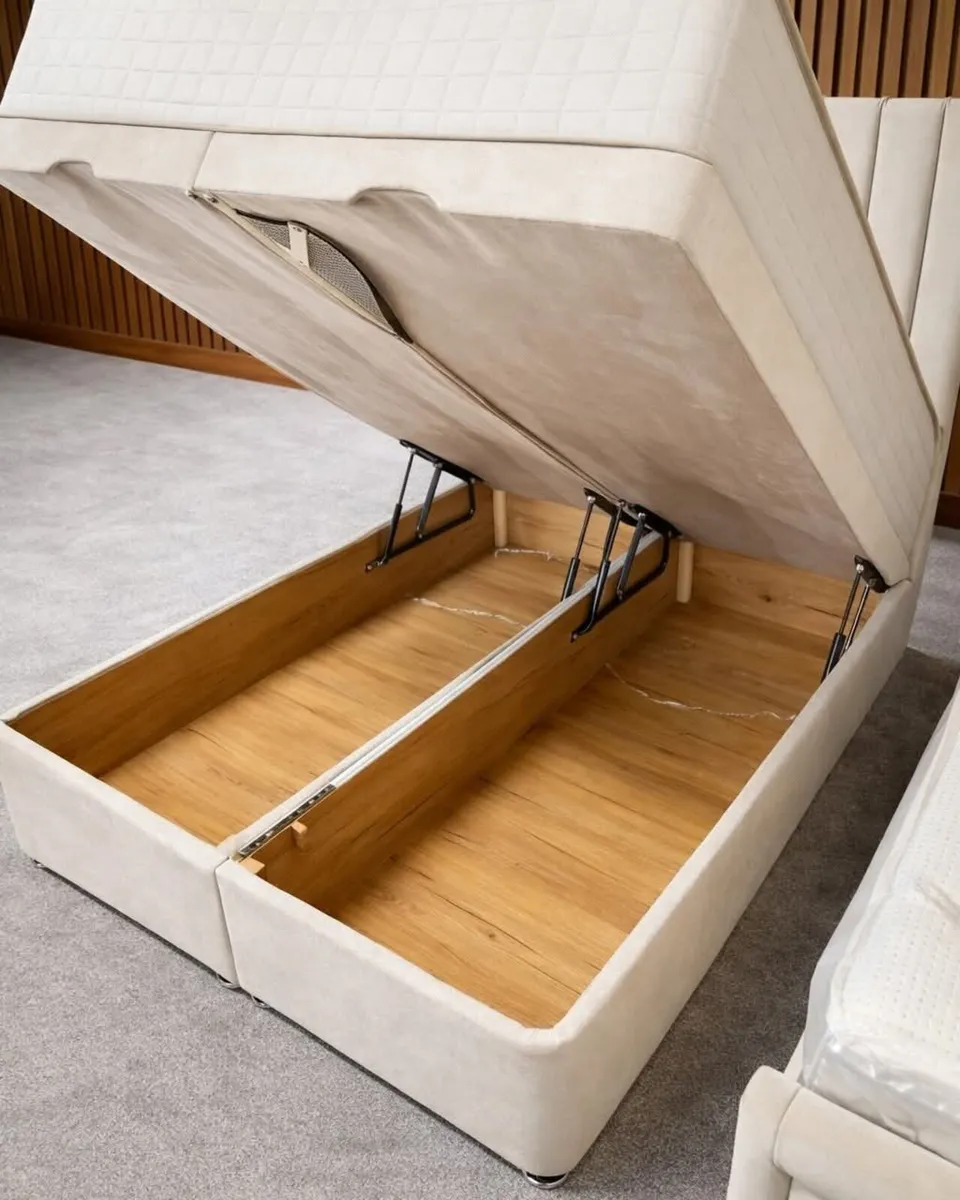 Divan Ottoman Base Bed With Storage + Mattress Opt - Image 1