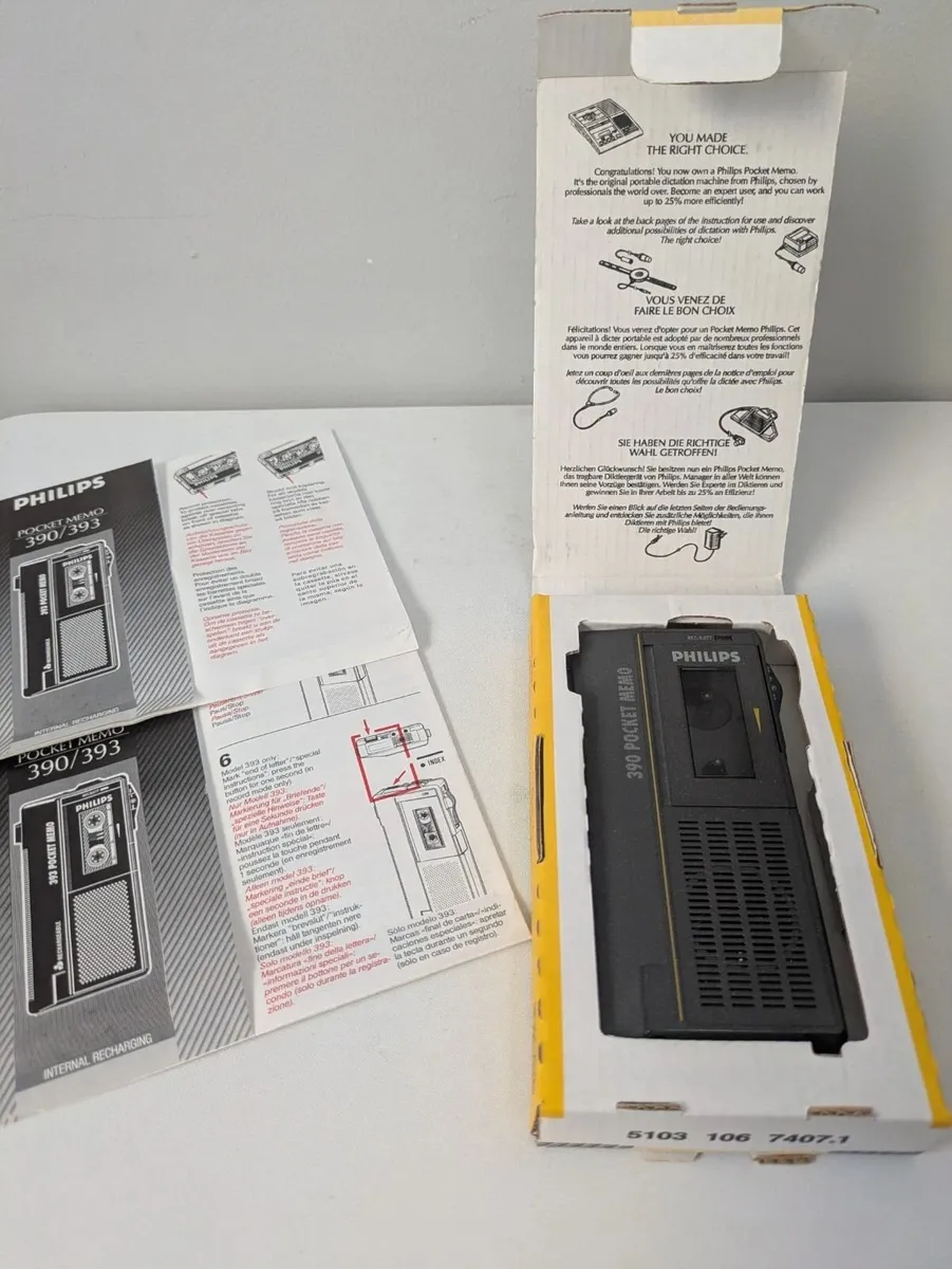 Philips Pocket Memo 390 Handheld Voice Recorder W