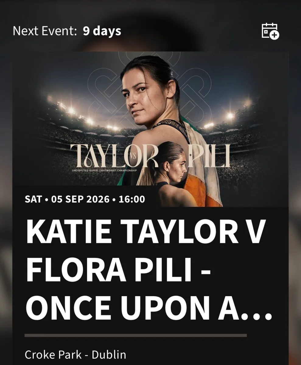 Katie Taylor ticket