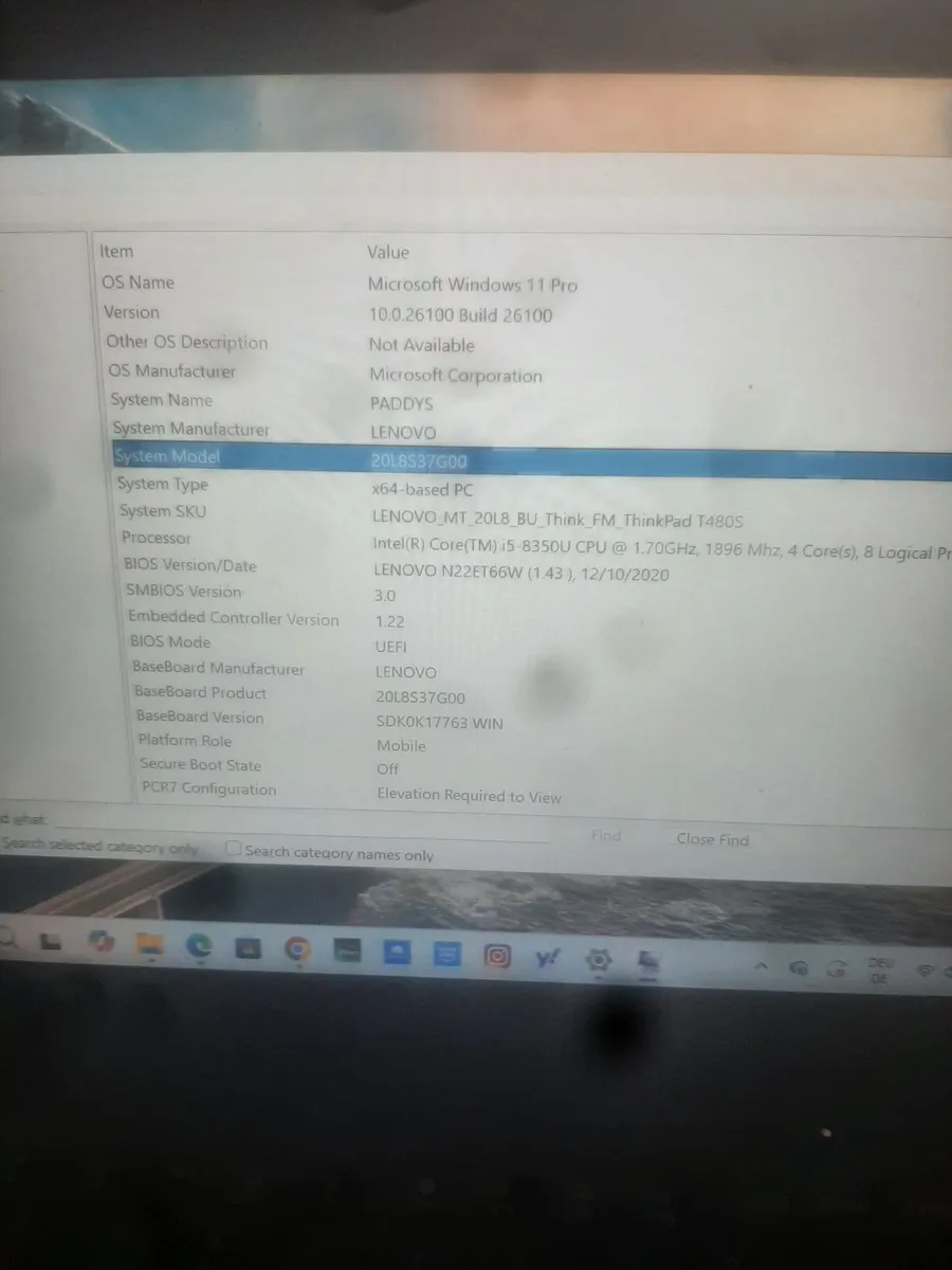 Lenova thinkpad Laptop - Image 3