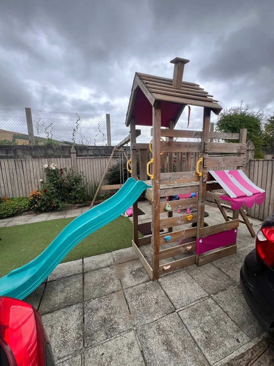 Large Wooden Kids Climbing Frame / Play Centre - Image 1