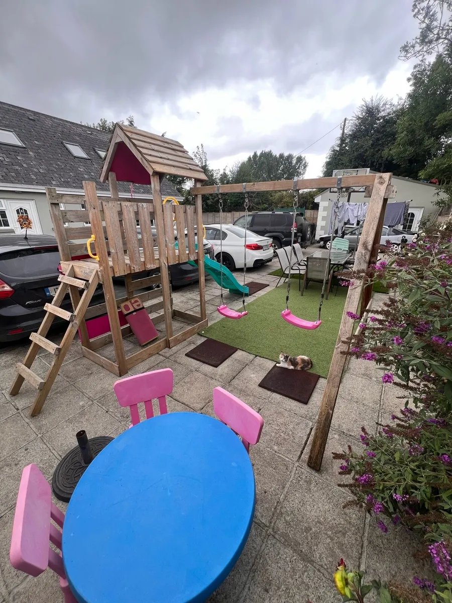Large Wooden Kids Climbing Frame / Play Centre - Image 3