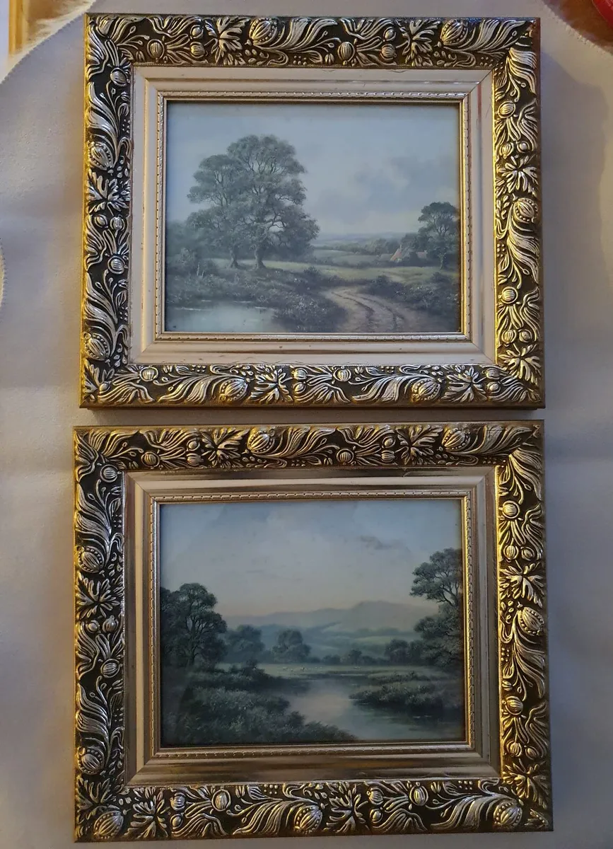 Vintage Gold Framed Landscapes