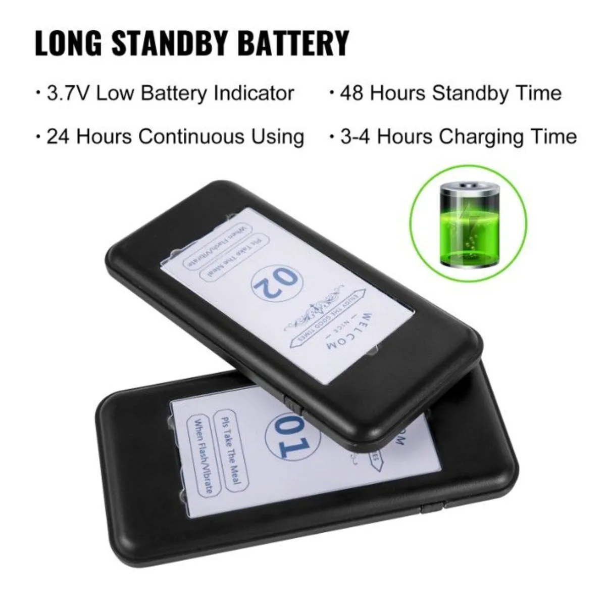 16PCS Wireless Restaurant Pagers Coasters Paging - Image 4