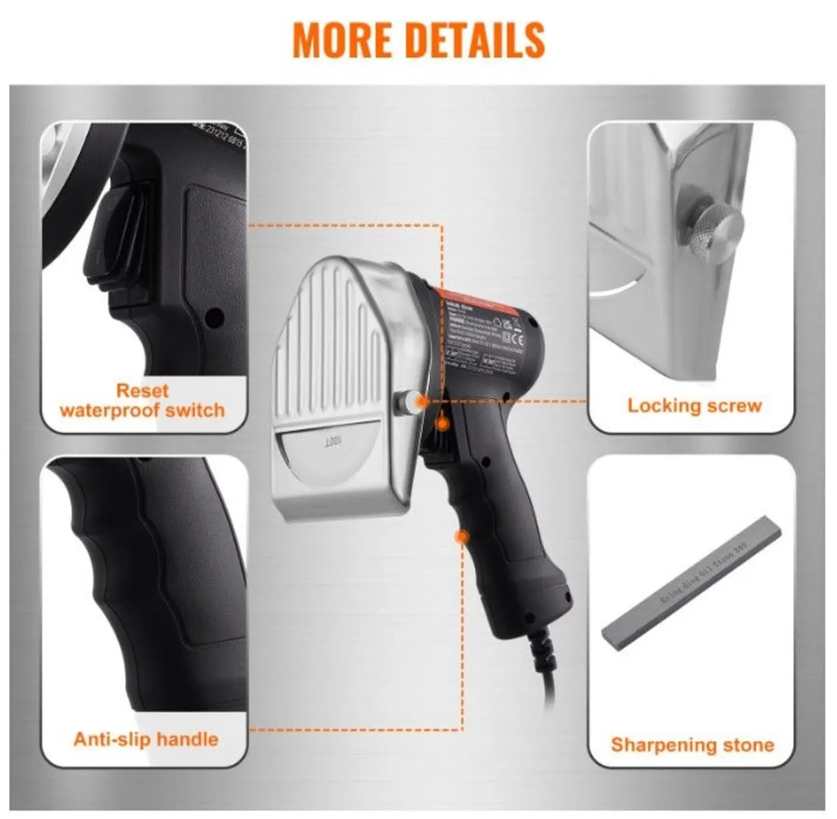 Electric Wired Turkish Barbecue Knife+2 Wavy Blade - Image 3
