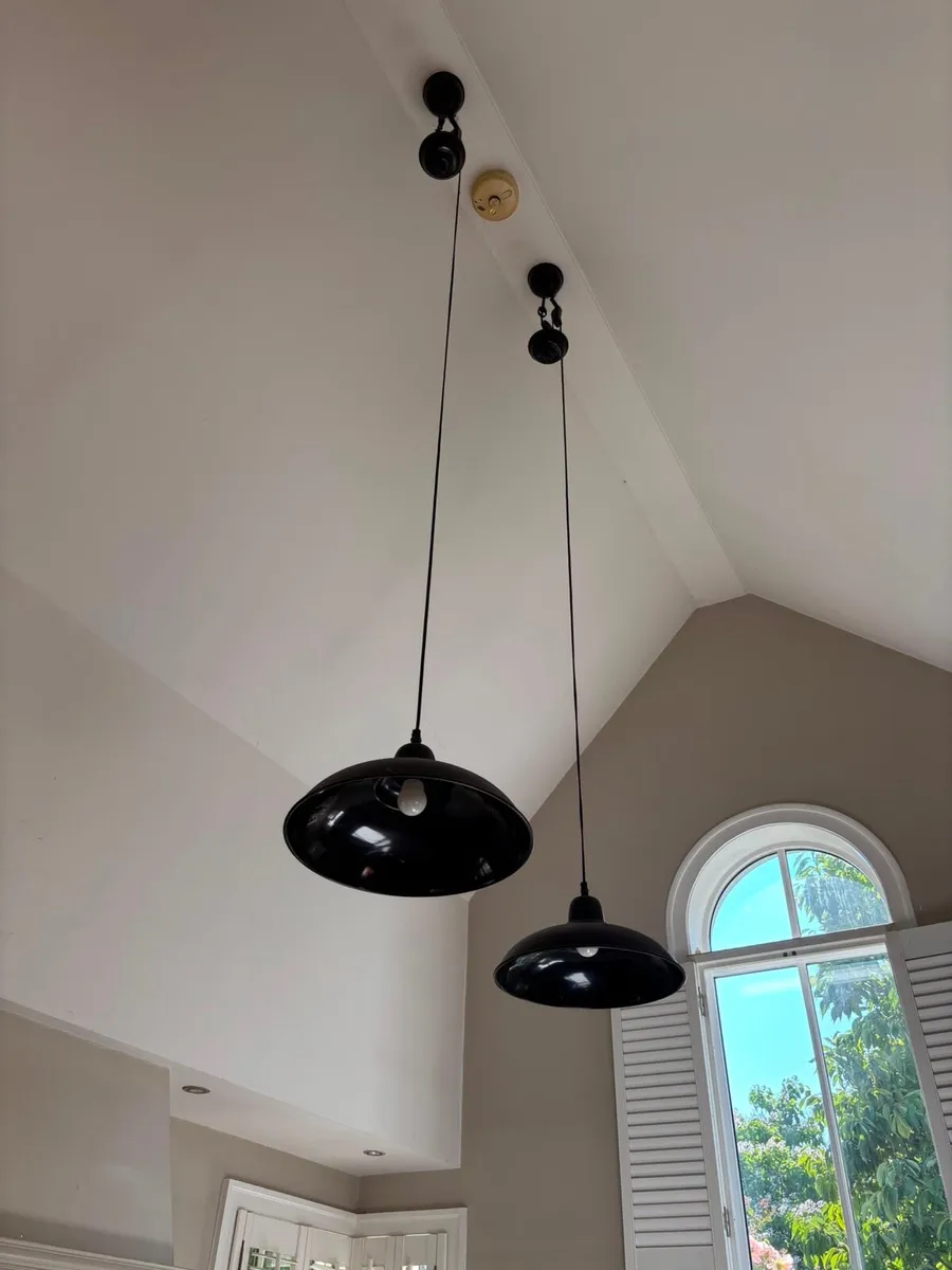 Weighted dome pendant light  x 2 - Image 2