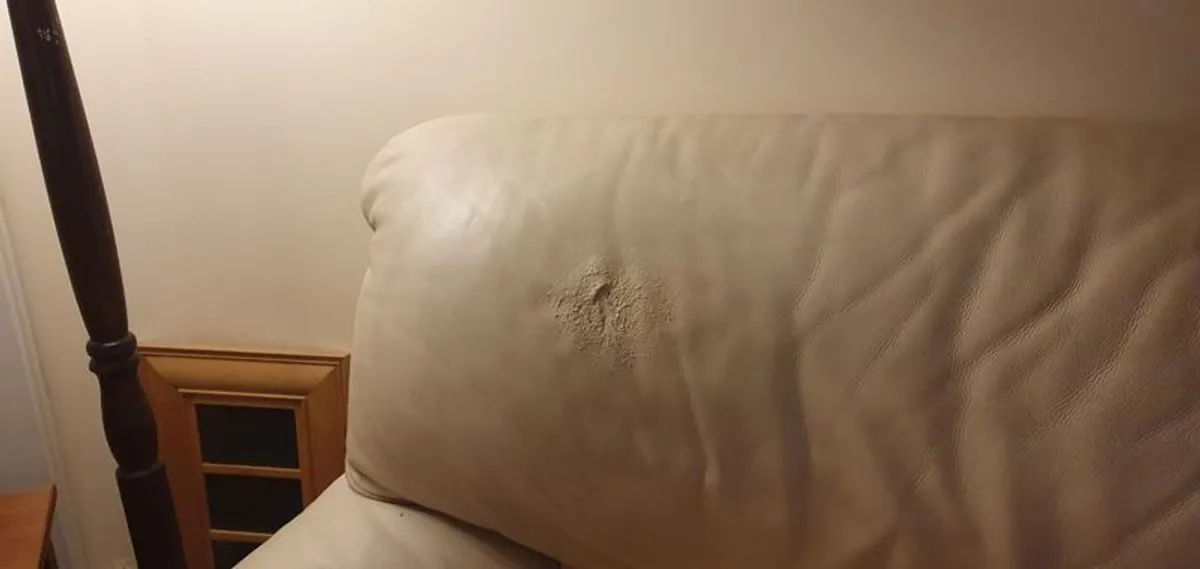 Leather Couch selling for free - Image 2