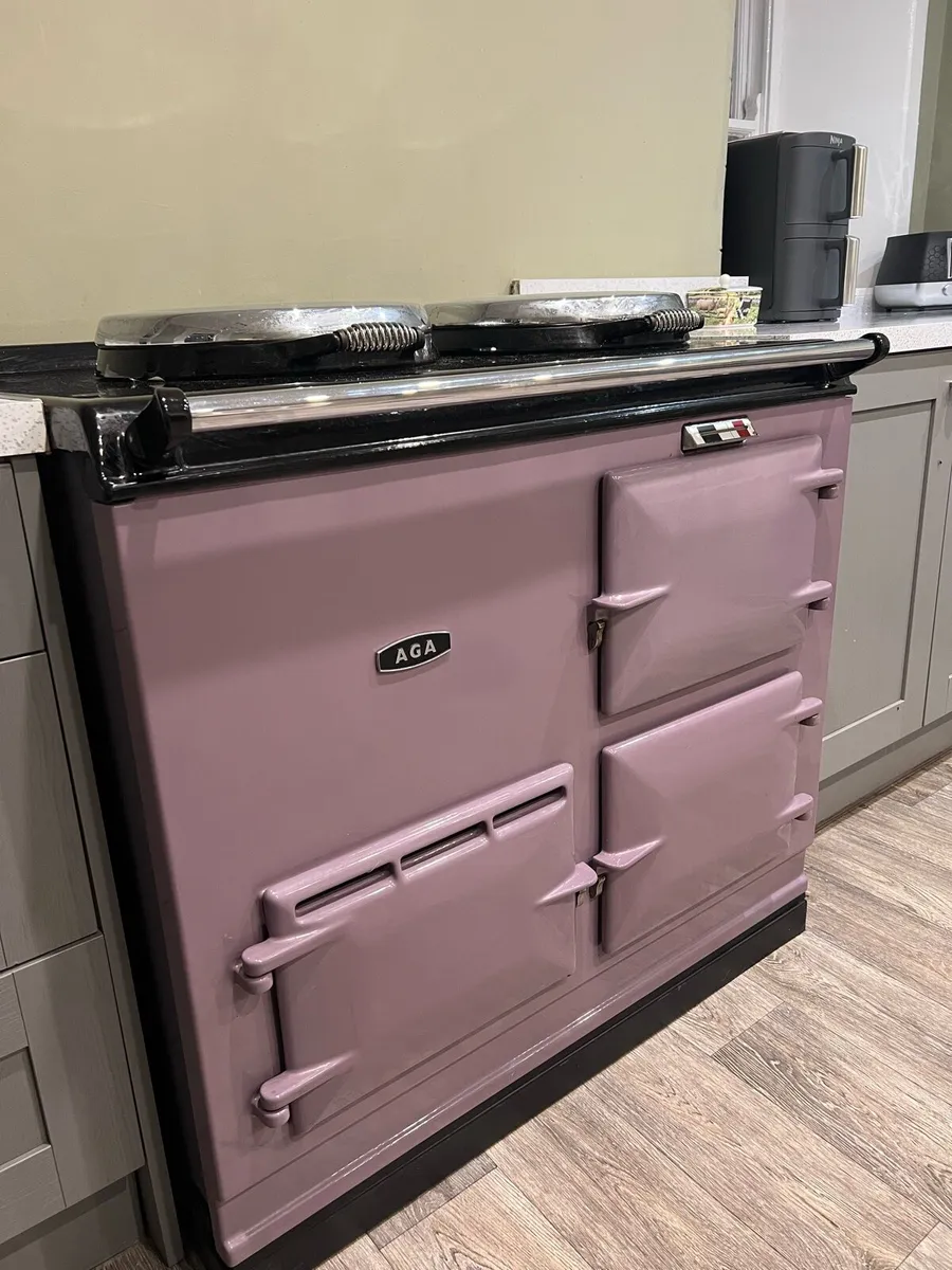 AGA Range Cooker – Purple – Excellent Condition - Image 1