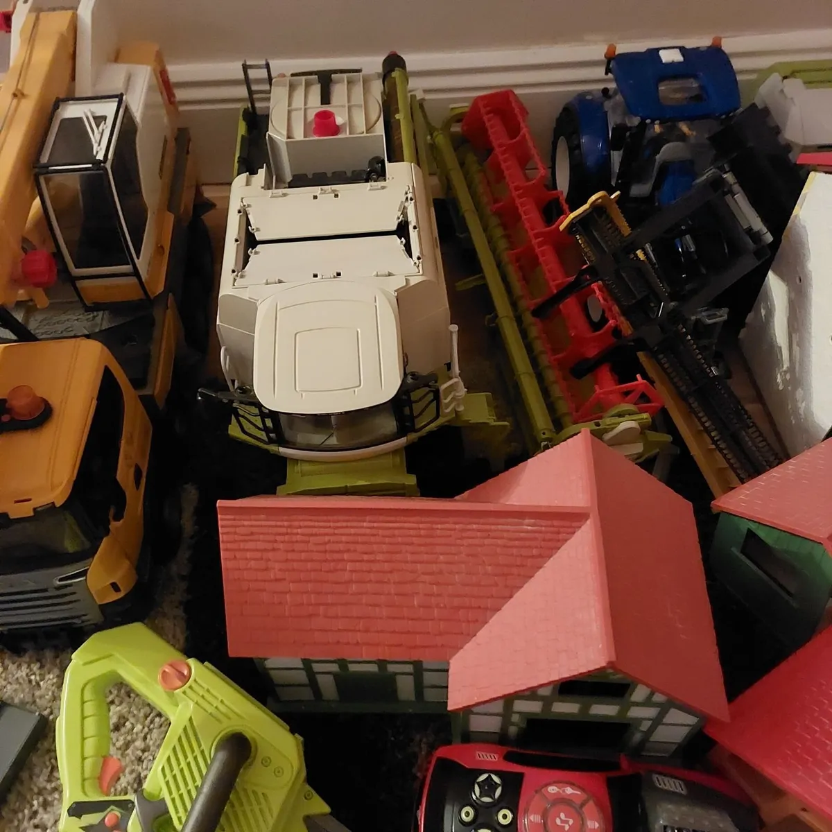 Selection of Toy tractors, diggers etc - Image 2