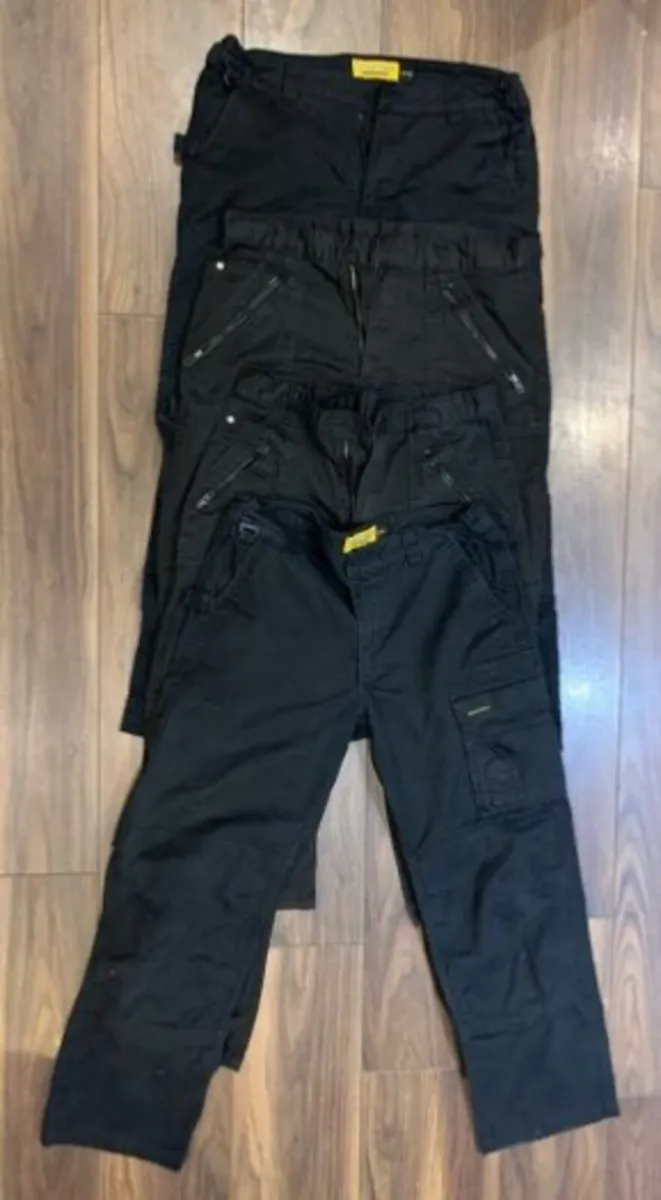 Large  Workwear Trousers - All missing top button - Image 1