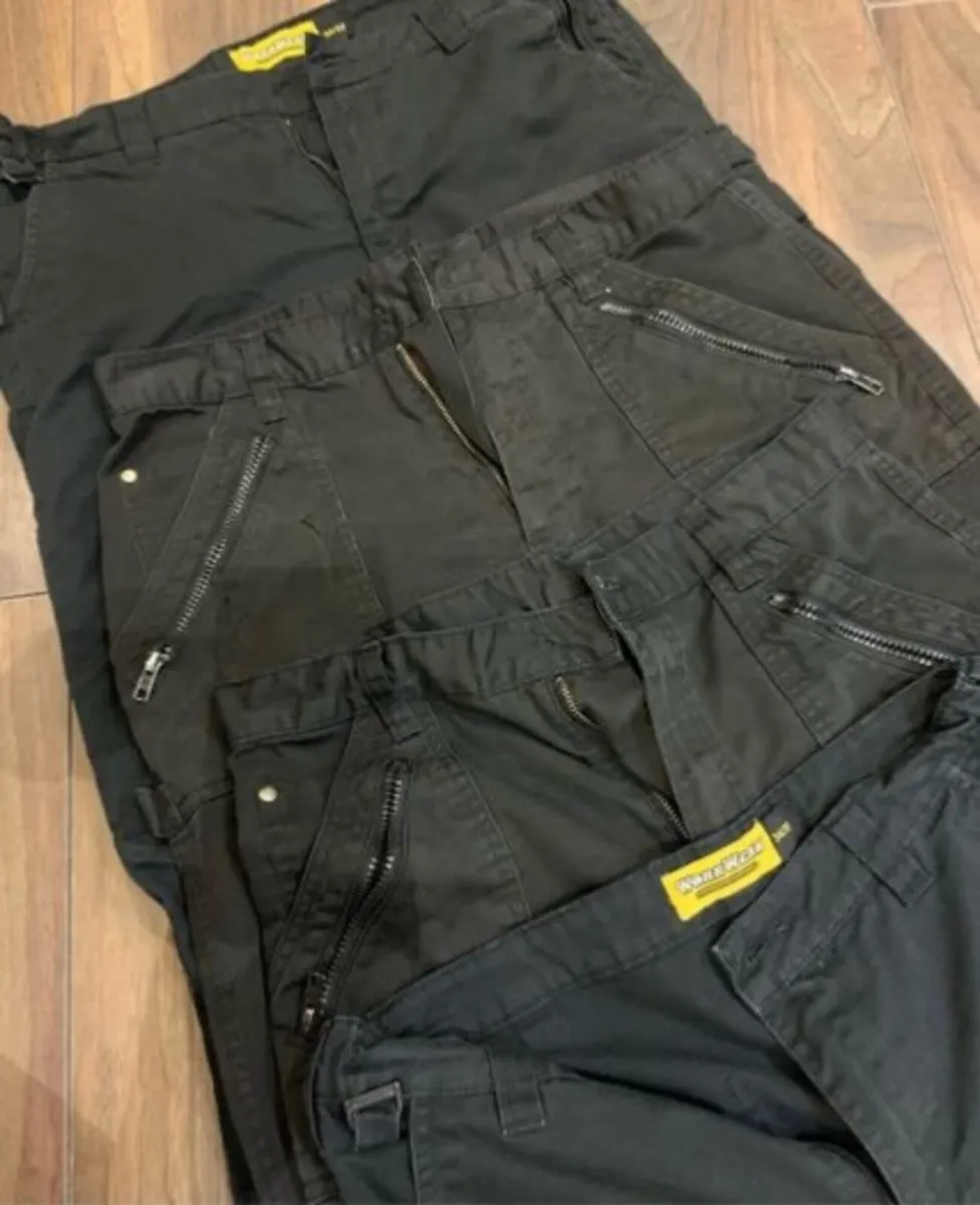Large  Workwear Trousers - All missing top button - Image 2