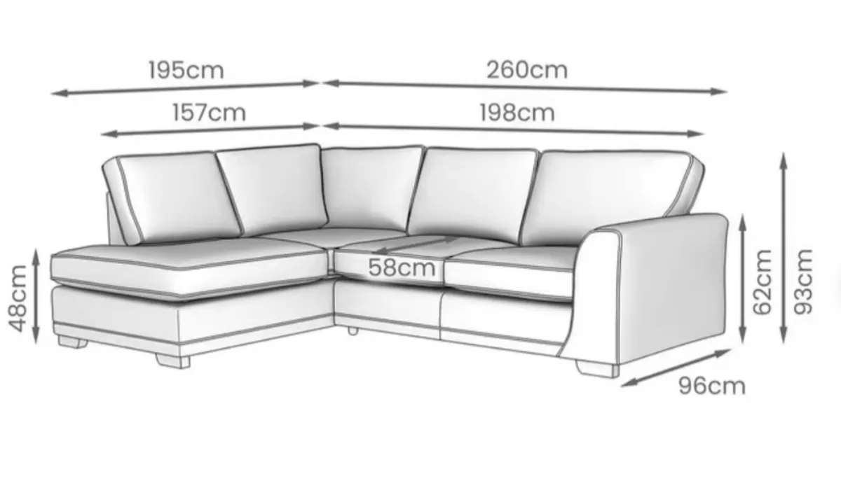 Orka - RHF Arm Open End Corner Sofa - Image 3