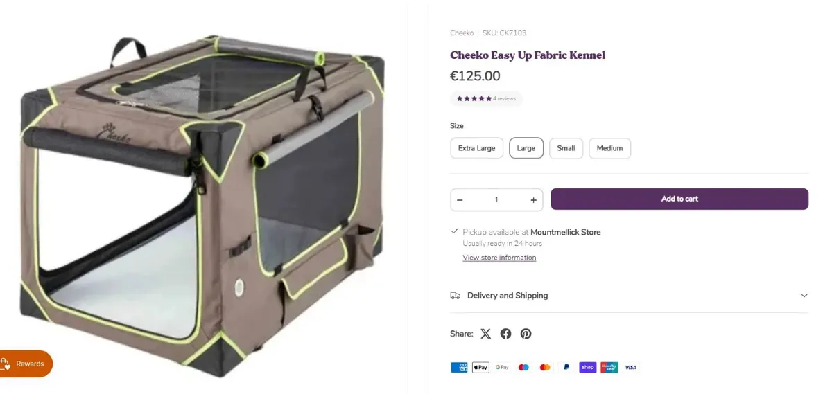 Portable crate/kennel - large - Image 1