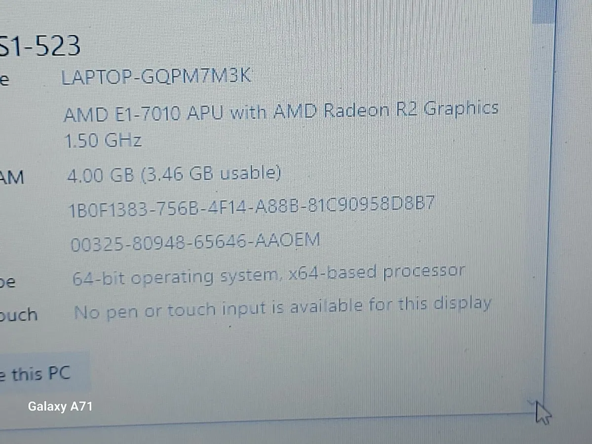 ACER ASPIRE LAPTOP ES1-523 Red, 4GB RAM, 500GB HDD - Image 2