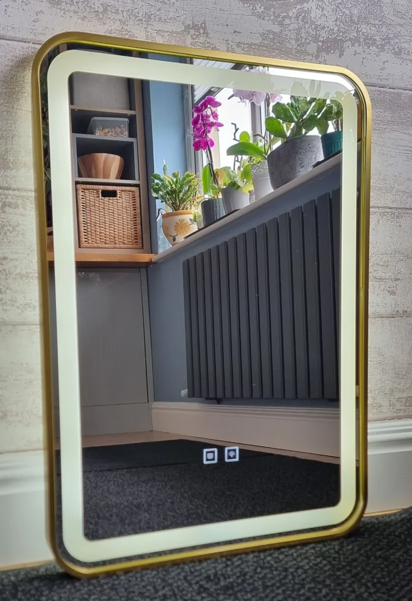 LED Bathroom Mirror Gold Frame Reduced Price - Image 3