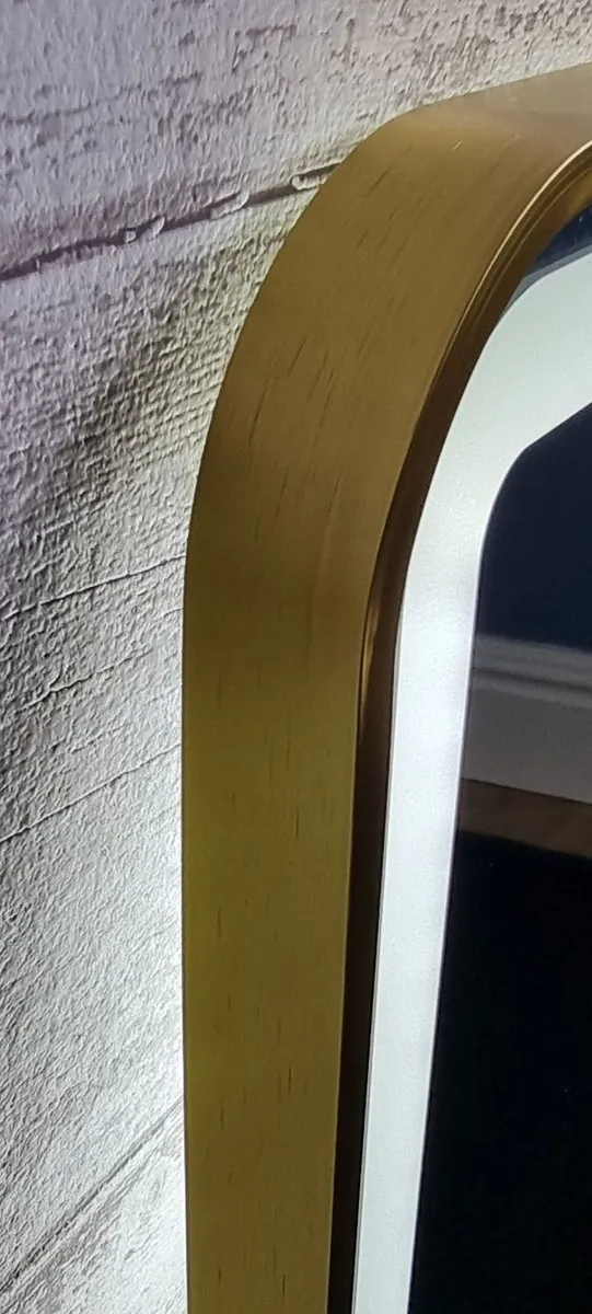 LED Bathroom Mirror Gold Frame Reduced Price - Image 4