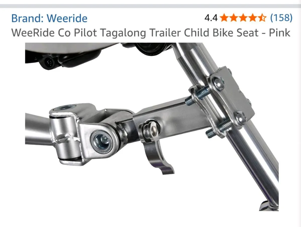 Wee Ride Co Pilot Tagalong Trailer Child Bike - Image 3