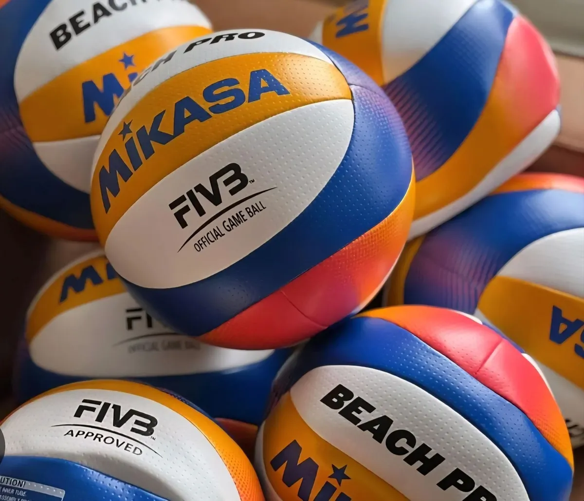 Mikasa BV550C Official Original Beach Volleyball - Image 1