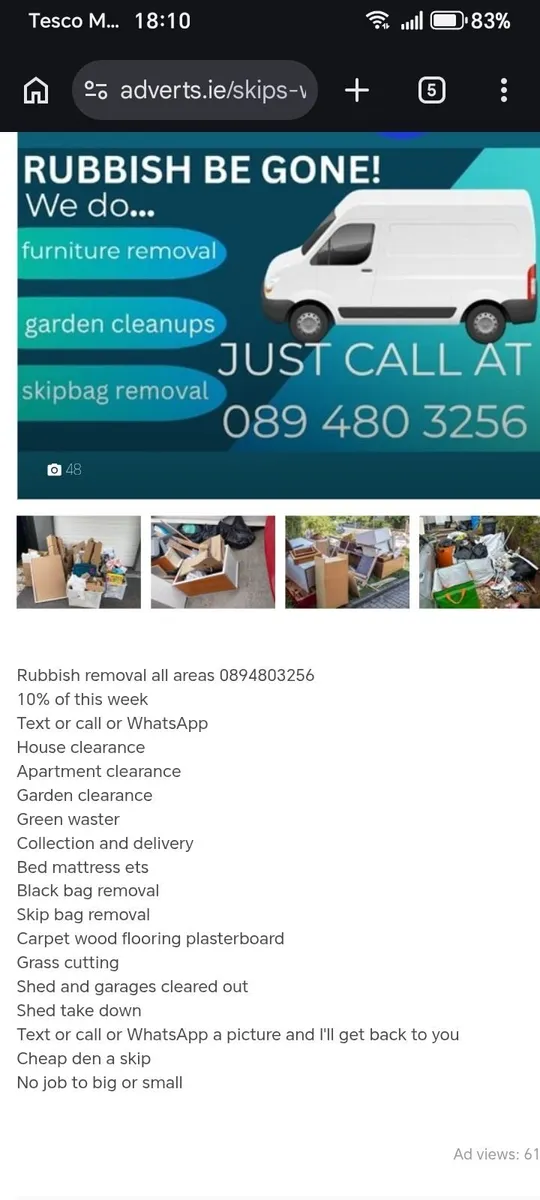 Rubbish removal