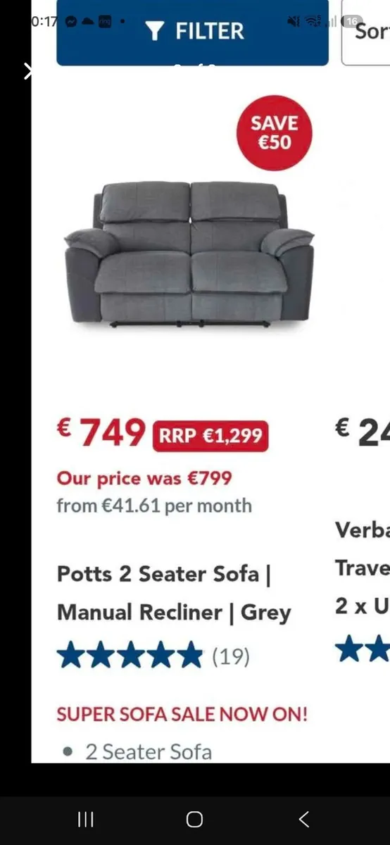 Harvey norman set 3/2/1 - Image 1
