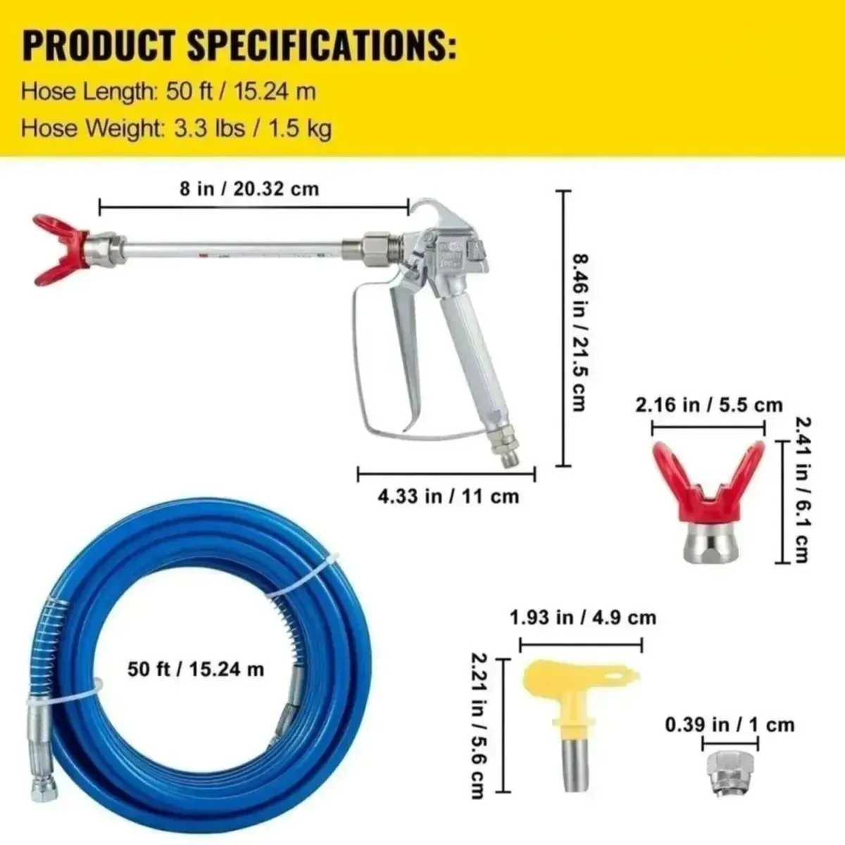 Airless Paint Sprayer Gun Spray Kit - Image 1
