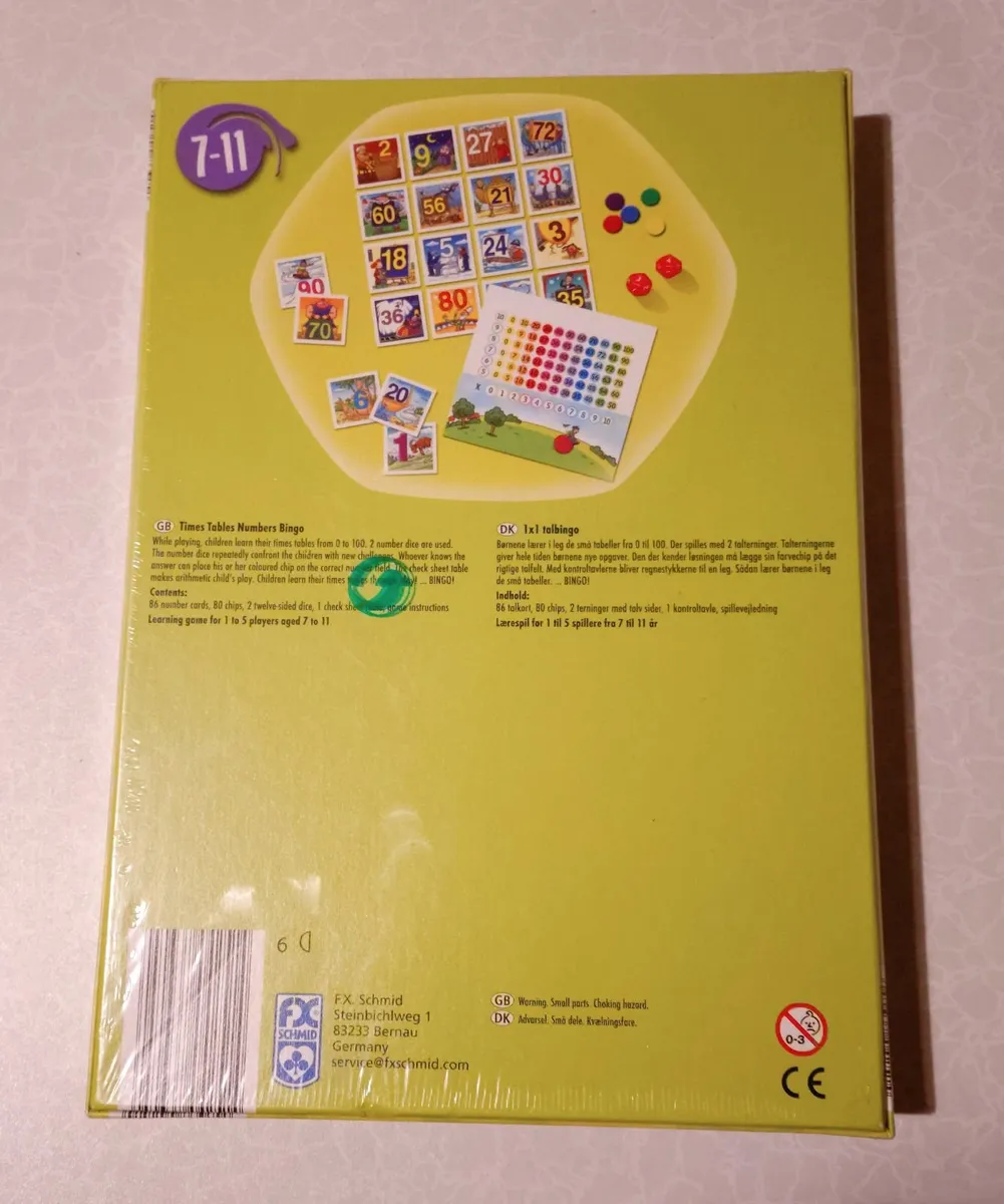 Learn & Fun (times Tables & No.s Bingo) New. - Image 2