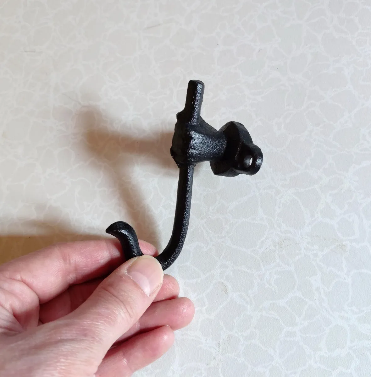 Black Cast Iron Hand Wall Hook (new). - Image 4