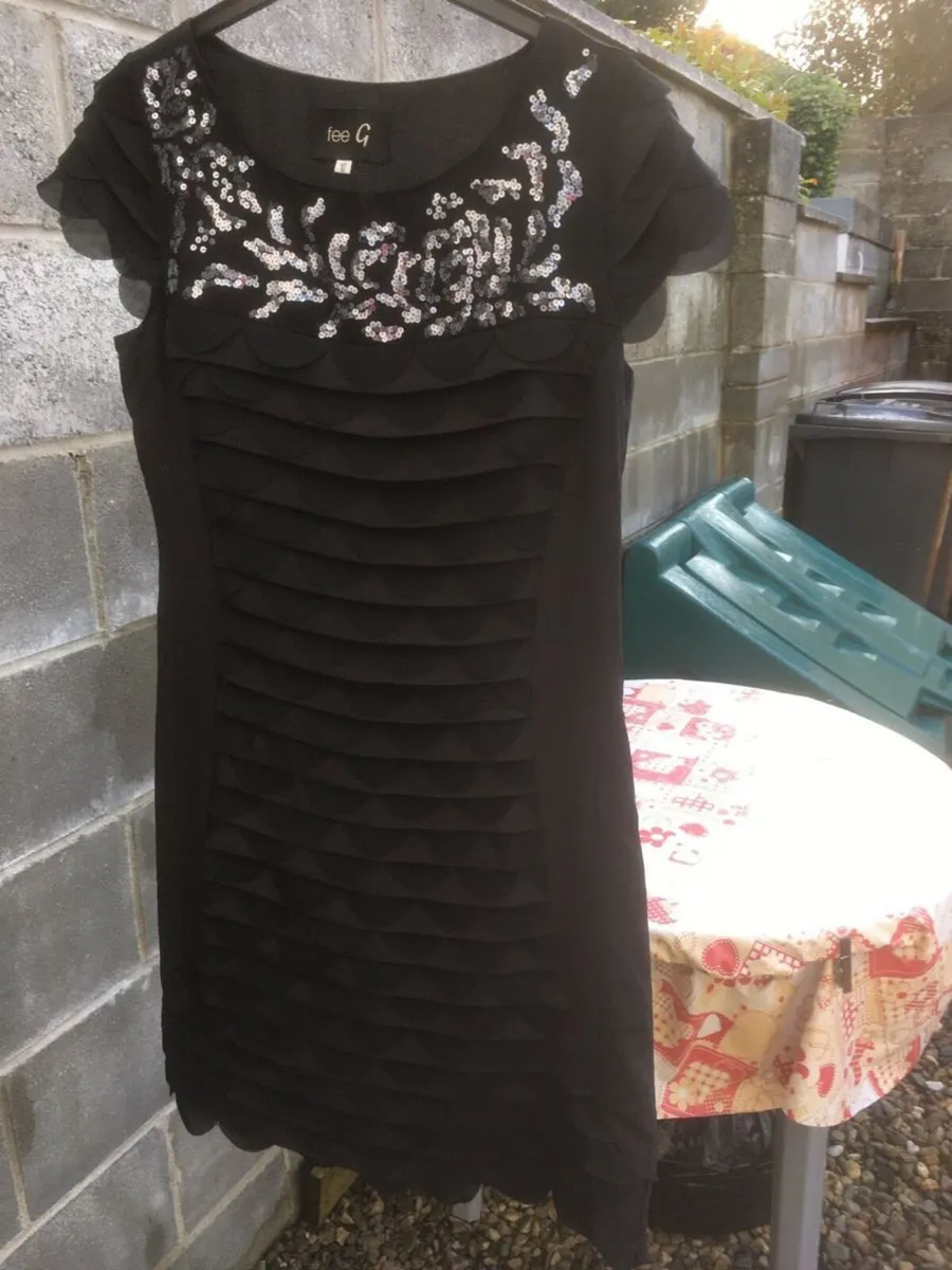 Designer Fee G Dress, Size 10, Black - Image 3