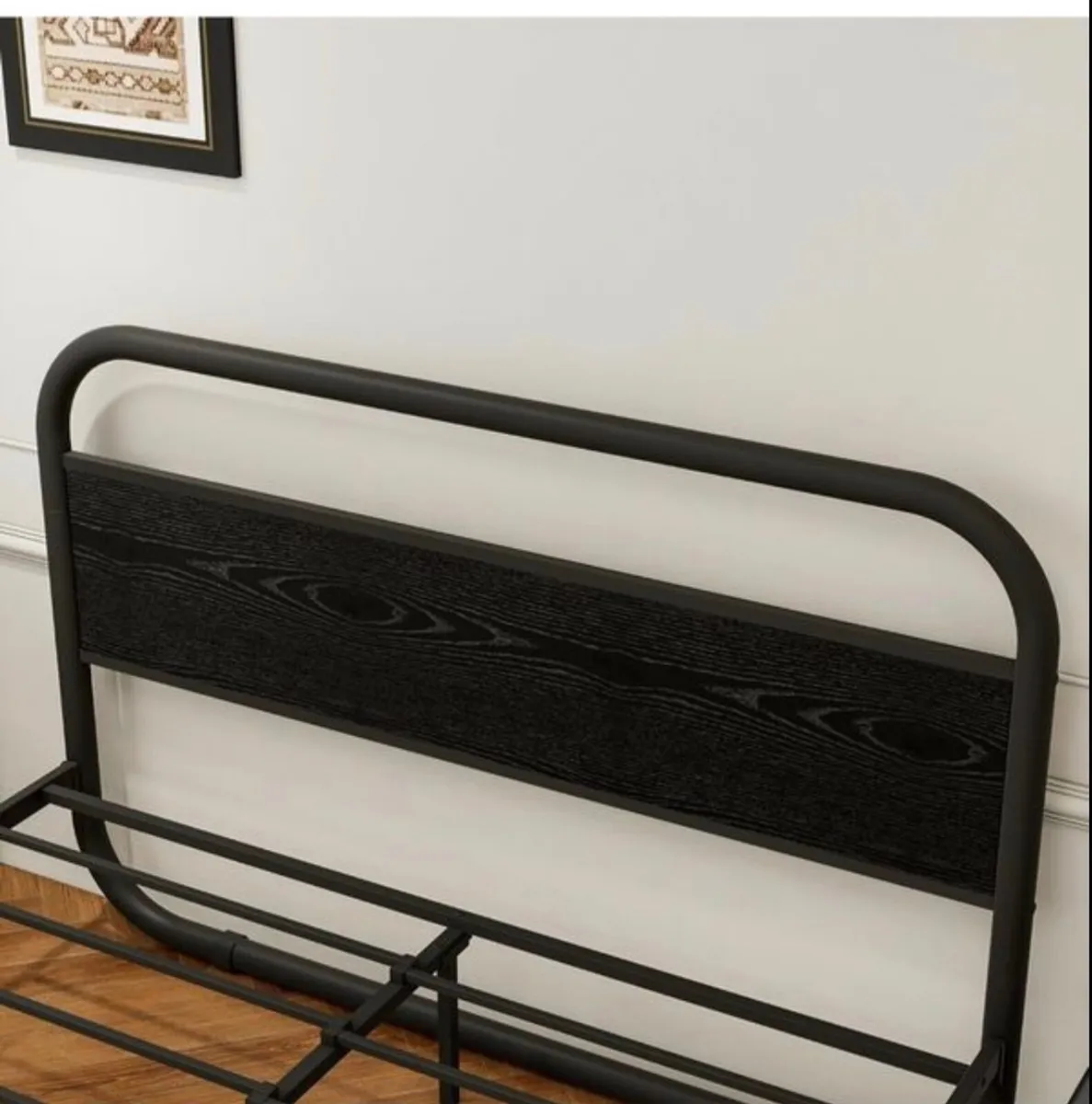 5ft King Size Bed Frame,Metal Platform Bed,Black w - Image 4