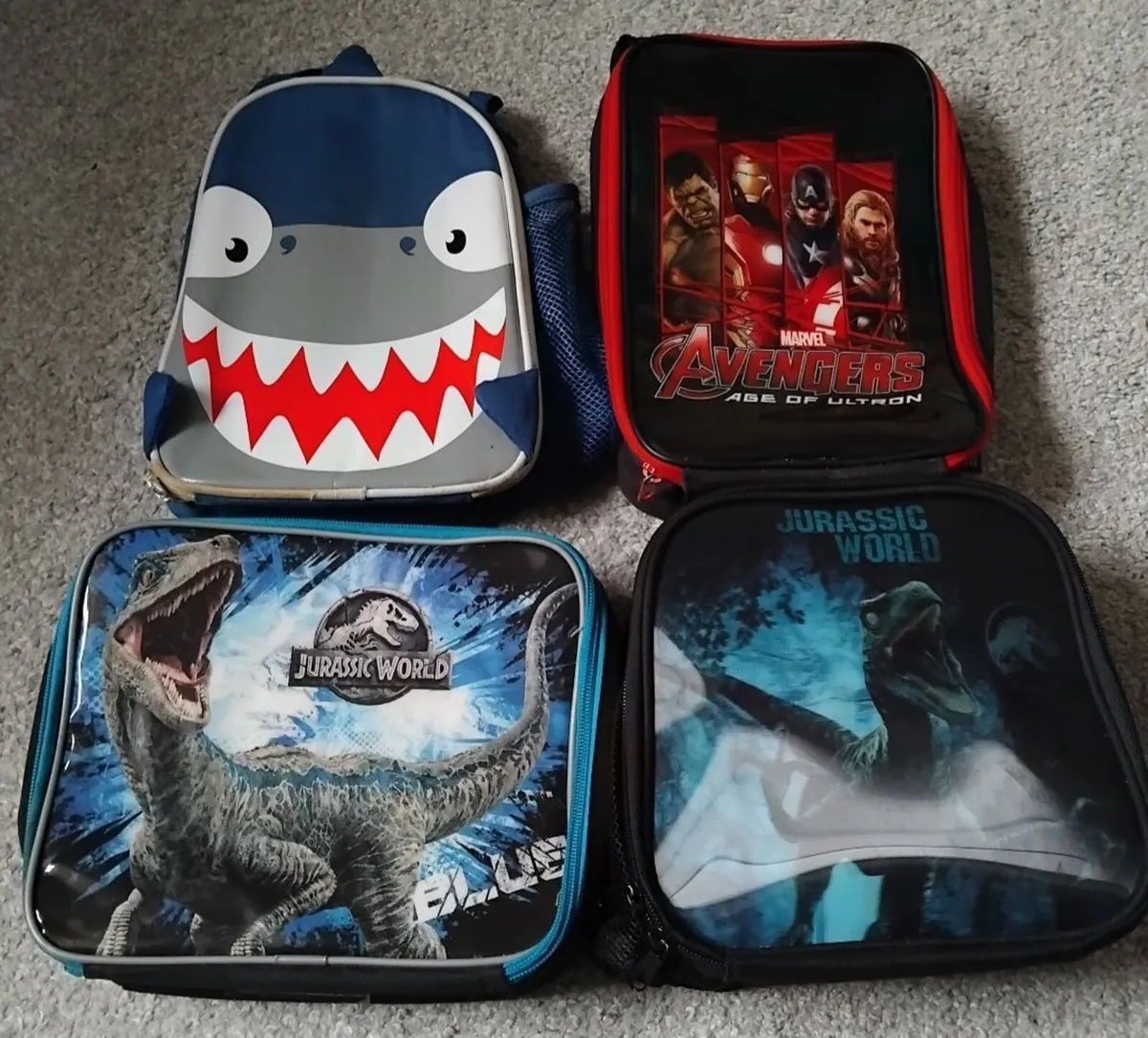Jurassic World Dinosaurs/ Marvel Lunch Bags - Image 1