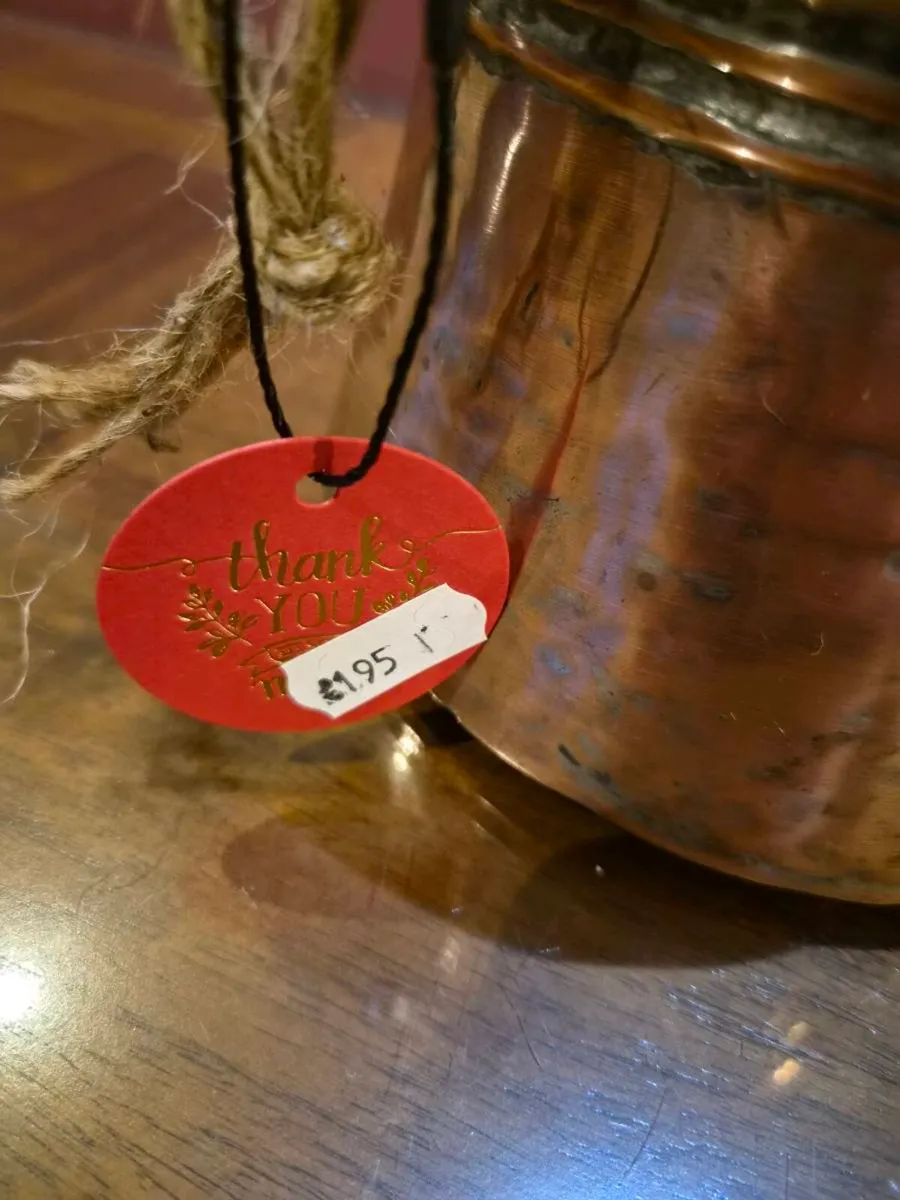 antique vintage copper pot cottage fireplace - Image 3