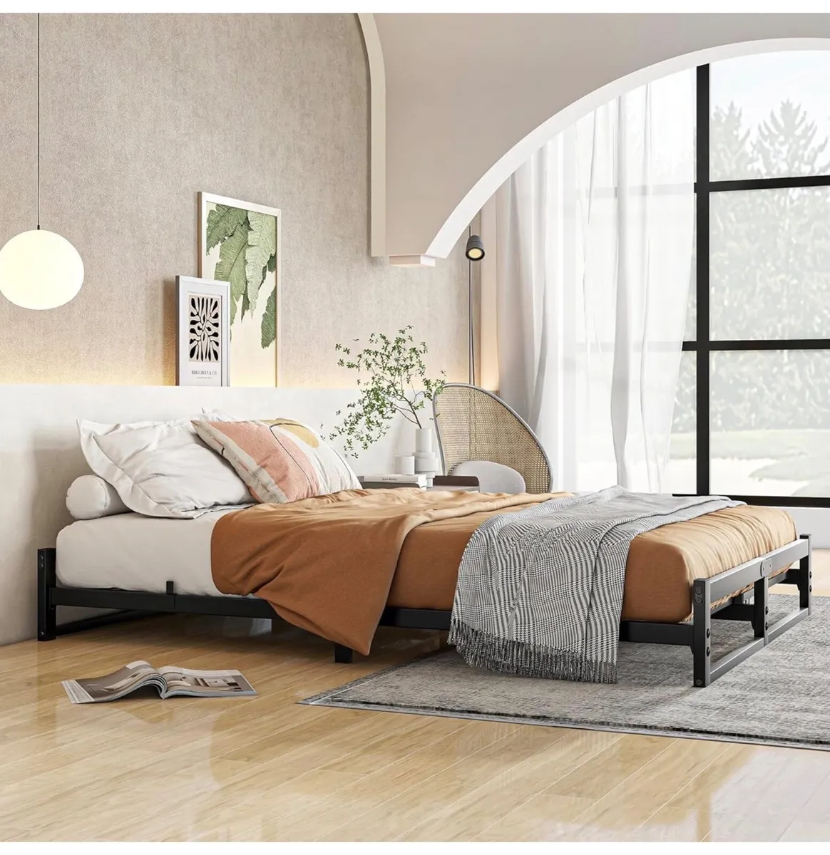 Heavy Duty Metal Platform Slats,Low Bed Frame King - Image 3
