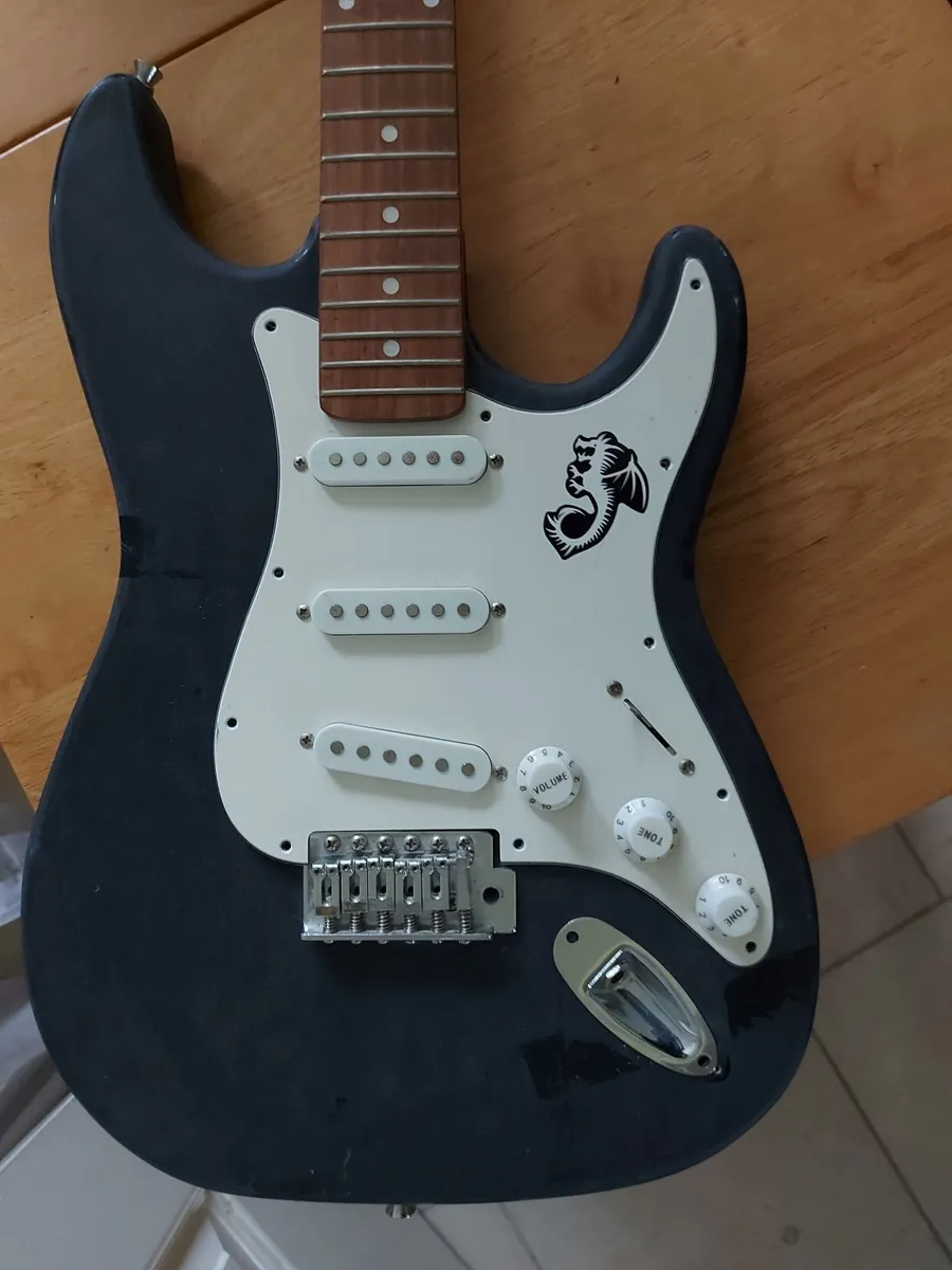Unfinished Sea Horse Electric Guitar, no strings - Image 2