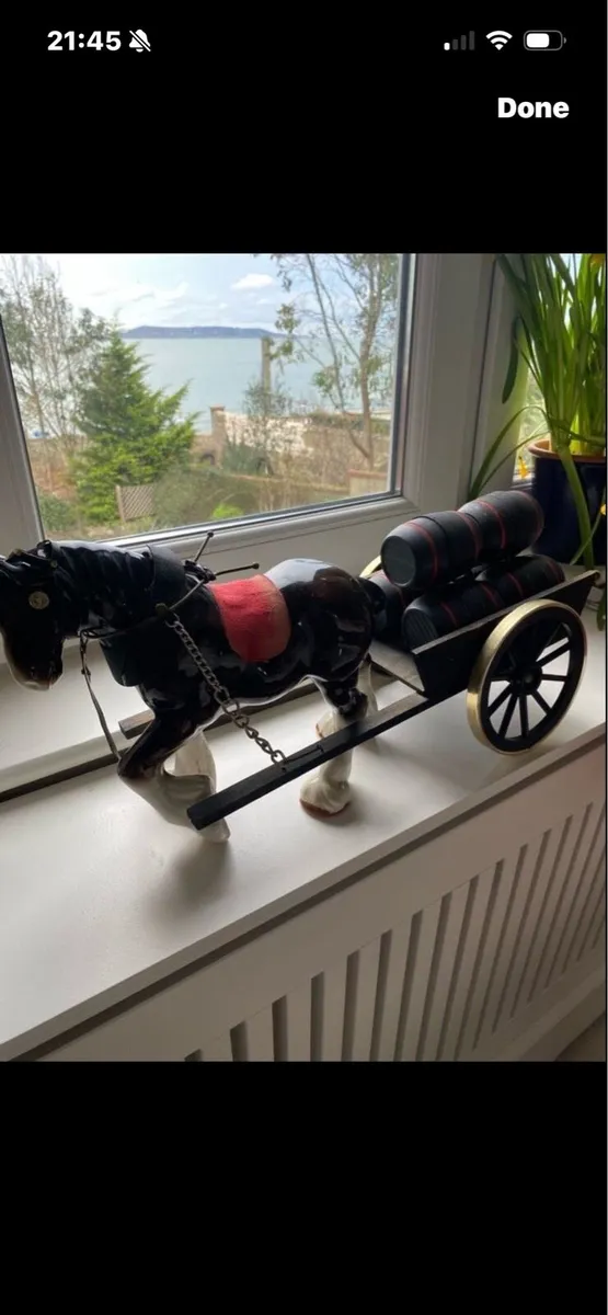 Vintage Ceramic Shire Horse & Teap - Image 1