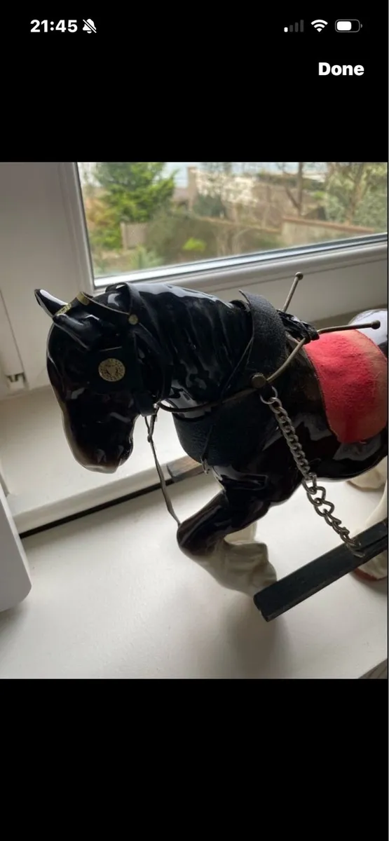 Vintage Ceramic Shire Horse & Teap - Image 2