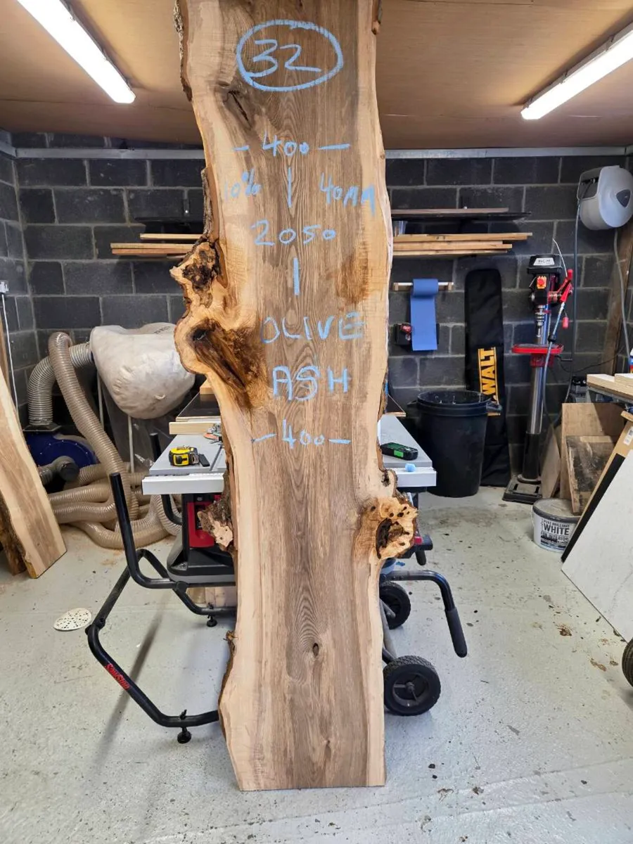 Olive Ash Live edge slab - Image 4