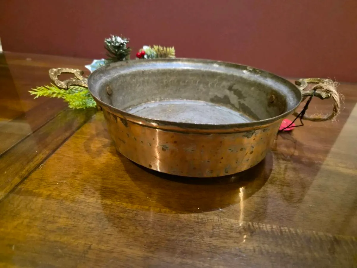 Antique vintage copper fireplace cottage pub fire - Image 2