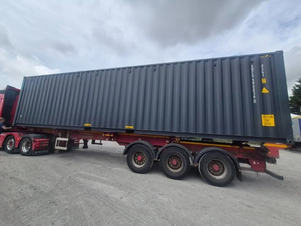 40ft High Cube One Trip Container – RAL 7016 Grey - Image 2