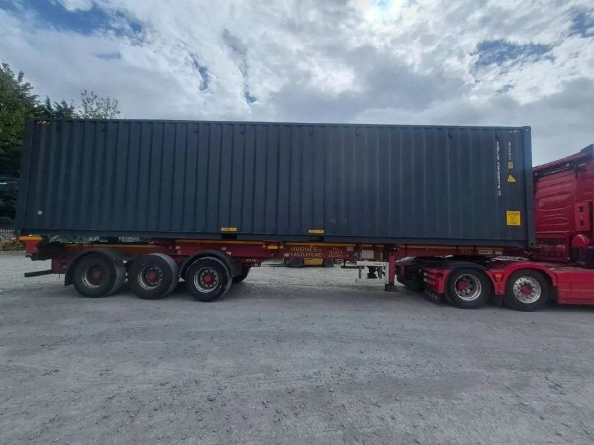 40ft High Cube One Trip Container – RAL 7016 Grey - Image 3
