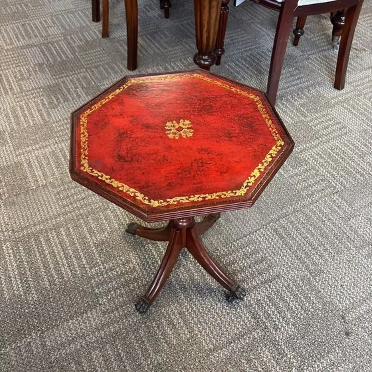 Vintage Regency-style octagonal wine table